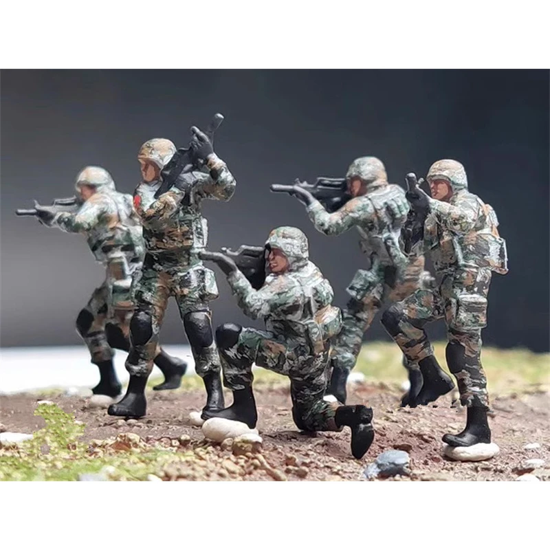 Modell 5 im Maßstab 1:72 stücke moderne chinesische Armee Pla Soldat Action figur Spielzeug DIY Szene Puppe Figur Zubehör Sammlung Display Geschenk