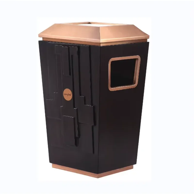 Luxury Wooden Ashtray for Hotel Lobby Elegant Cigar Holder Desktop Waste Bin Modern Home Decor Accessory High Quality