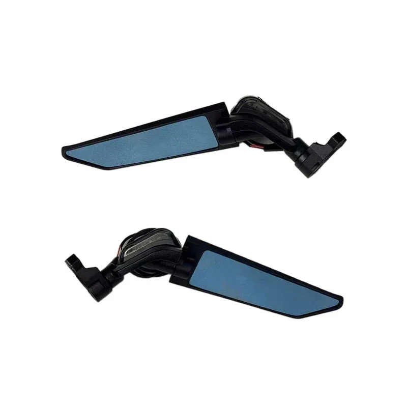 مرآة الرؤية الخلفية ذات الجناح الثابت للنينجا 400 500 ZX-4R ZX4-RR ZX-6R SRر الرؤية الخلفية المعدلة مع إشارة الانعطاف جميع أجنحة الألومنيوم الخاصة