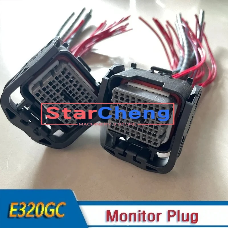 E320GC E330GC Excavator Monitor Display Plug Connector Switch for Monitor Display Panel 490-5874 490-5873