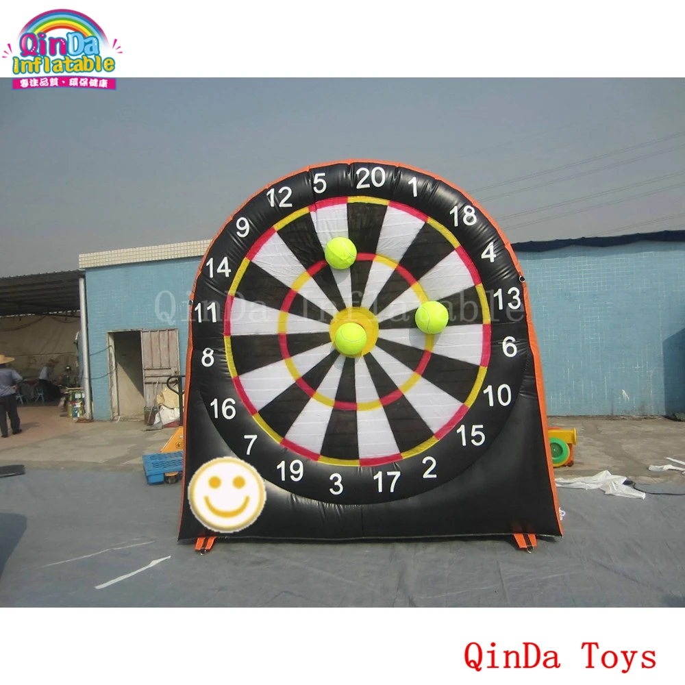 Outdoor Funny Game 3 M Height Giant Inflatable Dart Board, Inflatable Foot Darts For Sale