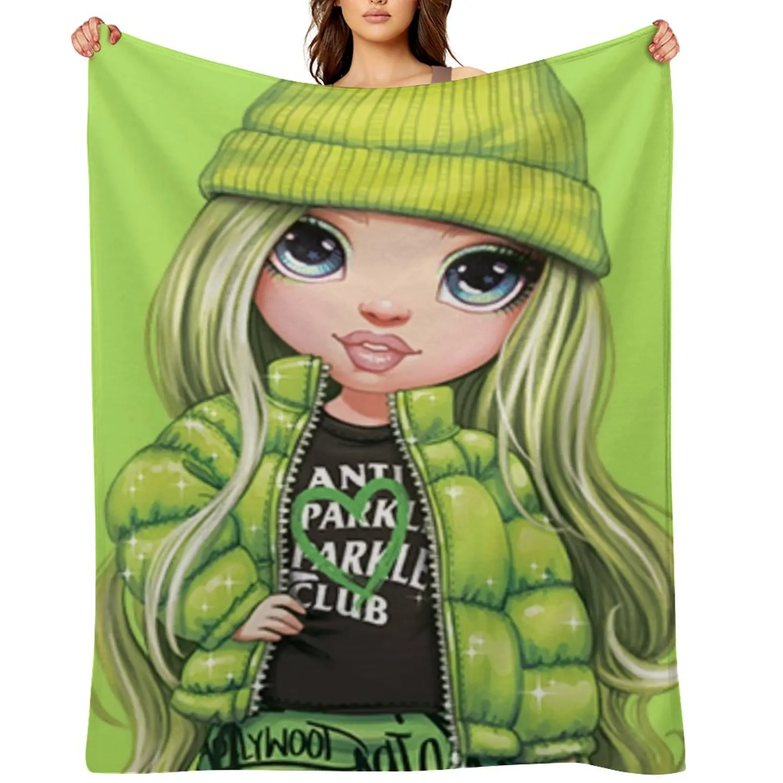 Rainbow High Jade Hunter Throw Blanket funny gift Shaggy Decorative Throw Soft Bed Decoratives Blankets