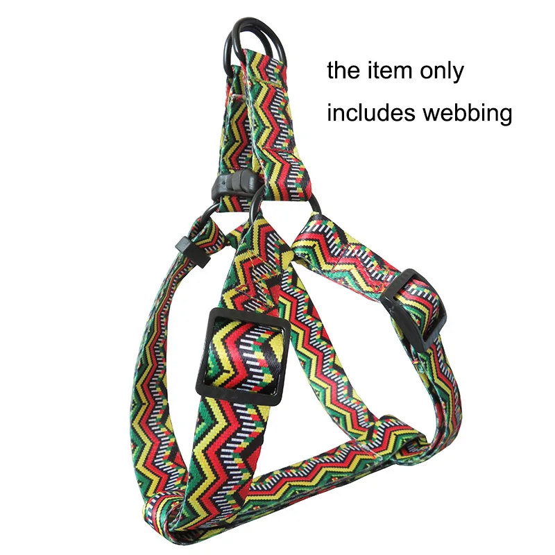 50Yards/Pack Width 1 Inch 25mm Printed Tape Webbing Ribbon Belt Straps Rope Dog Pet Collar Leash Harness Backpack Bag Accessory