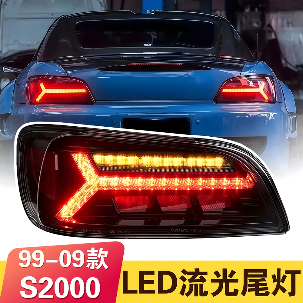 أضواء السيارة لهوندا S2000 1999-2009 السيارات المصابيح الخلفية الجمعية ترقية نمط جديد LED ديناميكية وامض إشارة إكسسوارات مضيئة