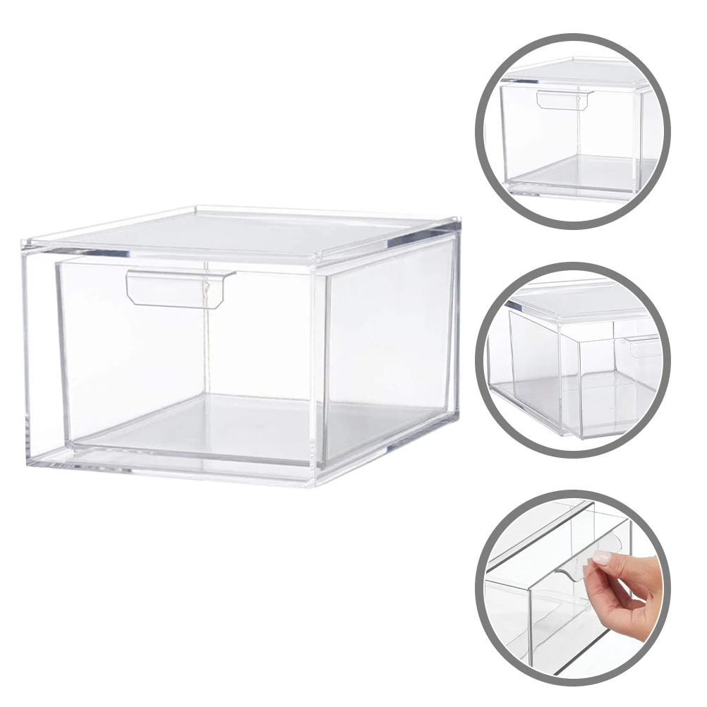 منظم بلاستيكي مع أدراج متعددة، تصميم قابل للتكديس لتوفير المساحة لتوفير احتياجات تخزين فعالة للمكتب المنزلي أو غرفة النوم #6