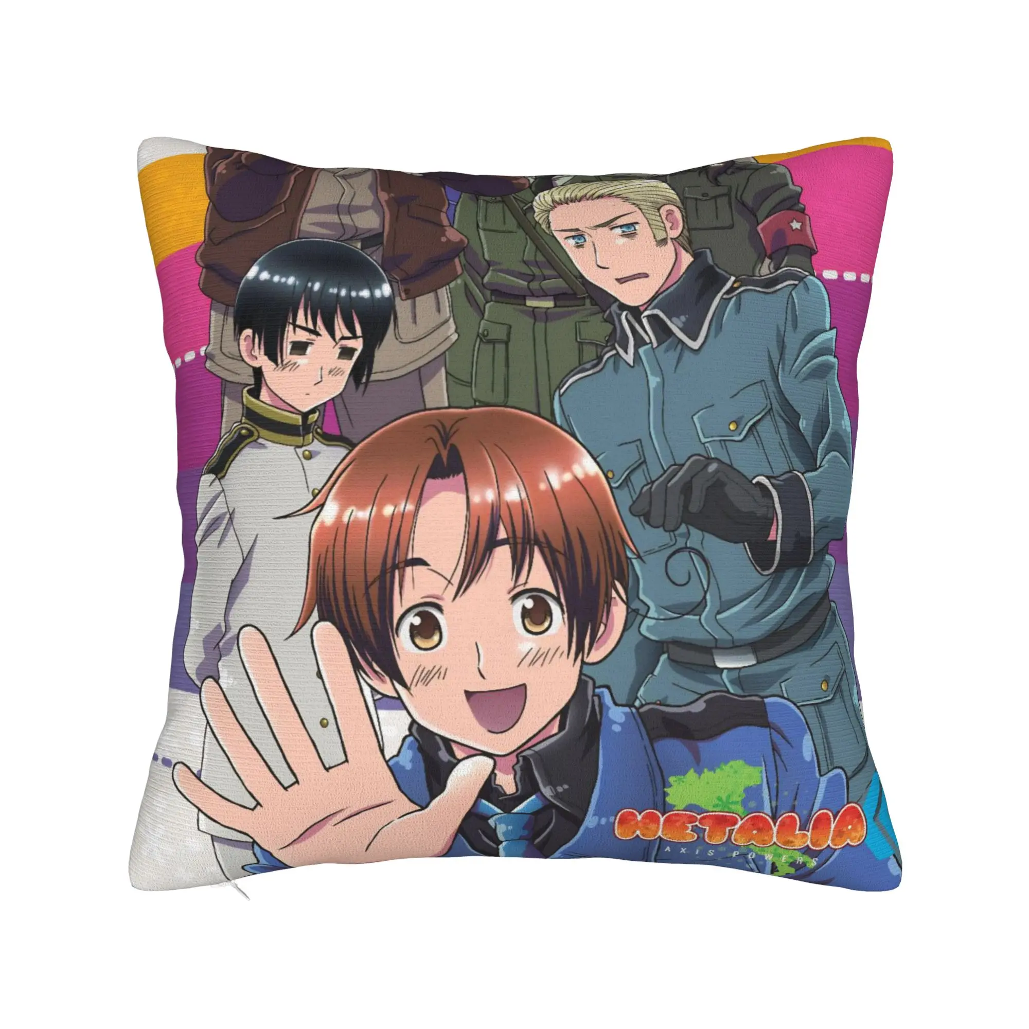 Hetalias Axis Powers Pillow Cover Merch Printed Cushion Cover Decorations  Pillow Case Cover Home Multi-Size