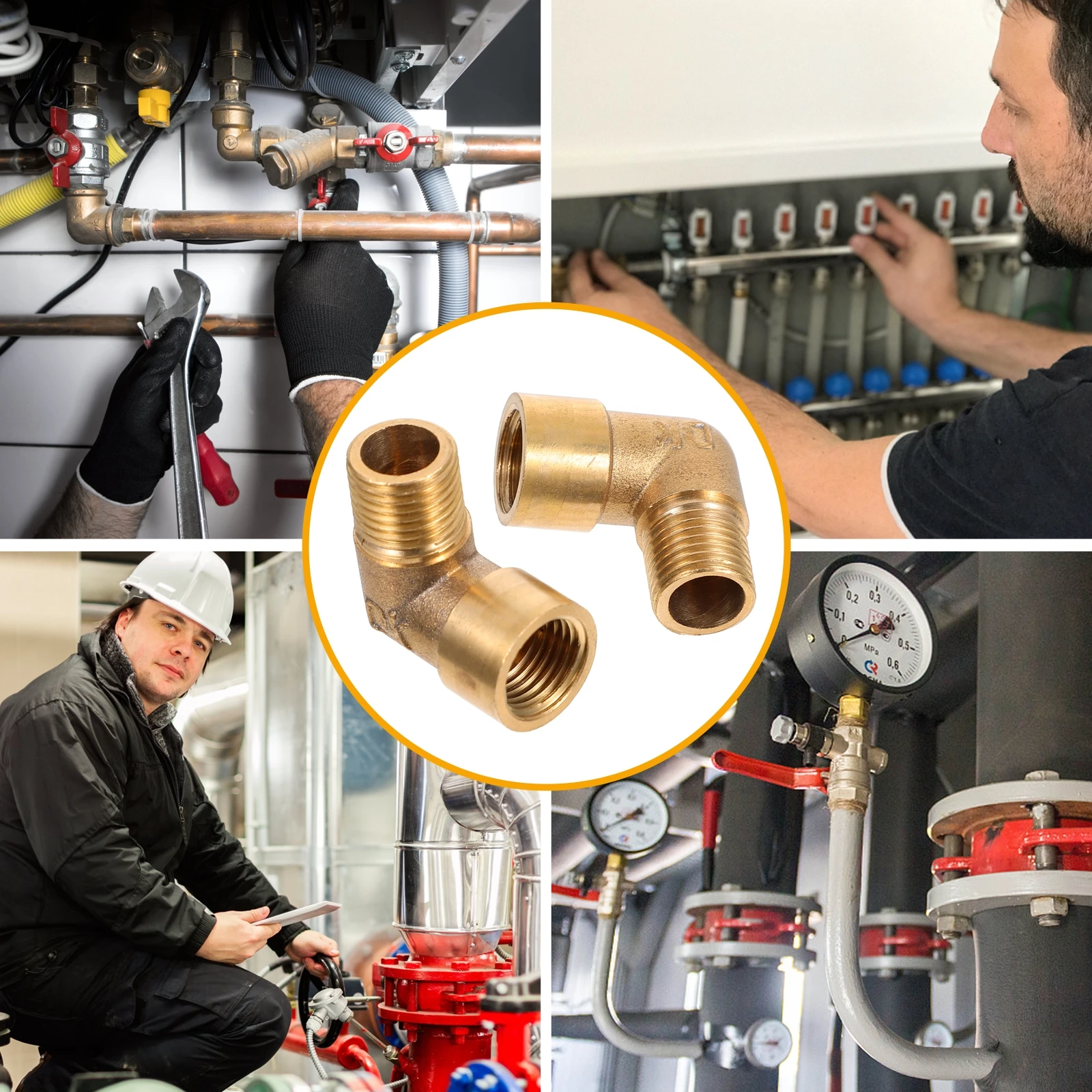 90 Degree Elbow Joint Accessories Copper Pipe Connectors Fittings Water Pipe Fitting Air Hose Gas Oil Compressed Quick Coupling