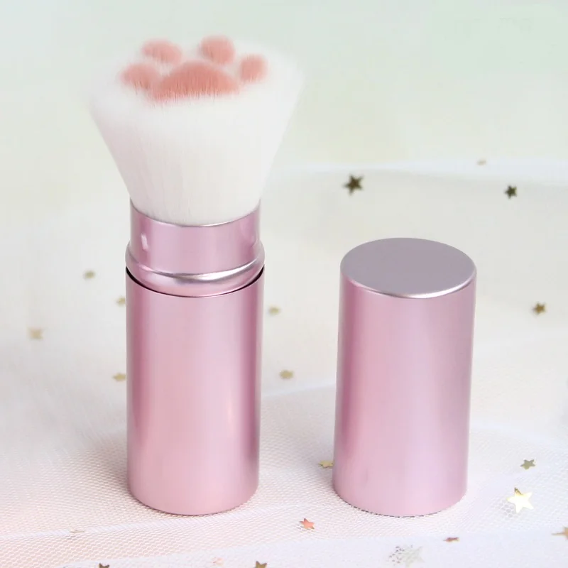 Super Cute Cat Claw Make Up Brush Portable Retractable Cosmetic Tools Kawaii Foundation Concealer Blush Powder Brush Makeup Gift