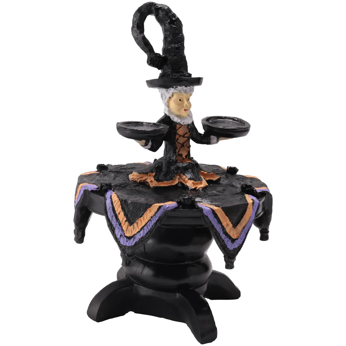 Halloween Witch Display Stand Tray, Resin Crafts Desktop Decoration Ornaments