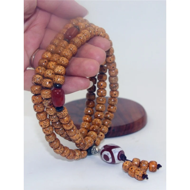 Genuine Goods Xingyue Bodhi Old Seeds Pulp-Wrapped Boutique Rosary Bracelet 108 Beads Men's and Women's Sweater Chain Hand Neckl