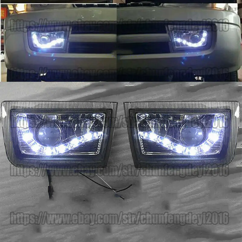 لتويوتا لاند كروزر برادو 90 LC90 FJ90 2700 3400 1997-2002 2 قطعة LED المصد الأمامي ضوء المصباح L + R