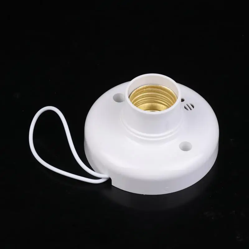 Sensor Lamp Base E27 Socket Adapter, AC220V LED Bulb Holder with Sound Control Delay Switch, Single Unit
