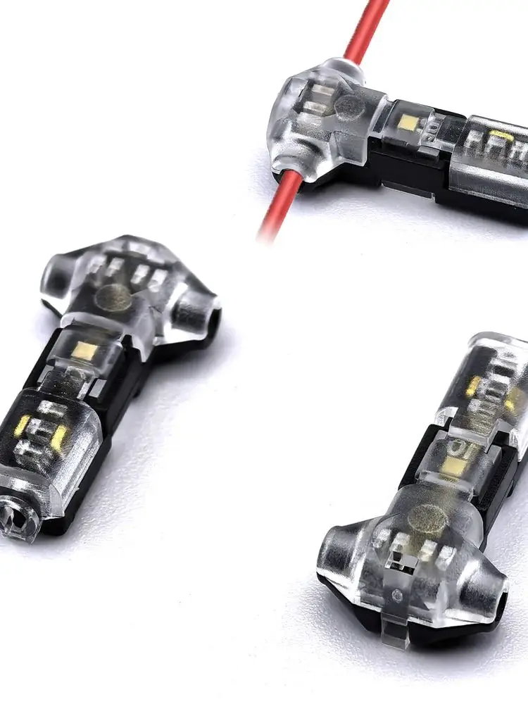 Connecteur de plomb basse tension, 1 broche, 1 canal, 300v, 10a, compact universel, adapté aux câbles 24-20awg, 10/30/50 pièces