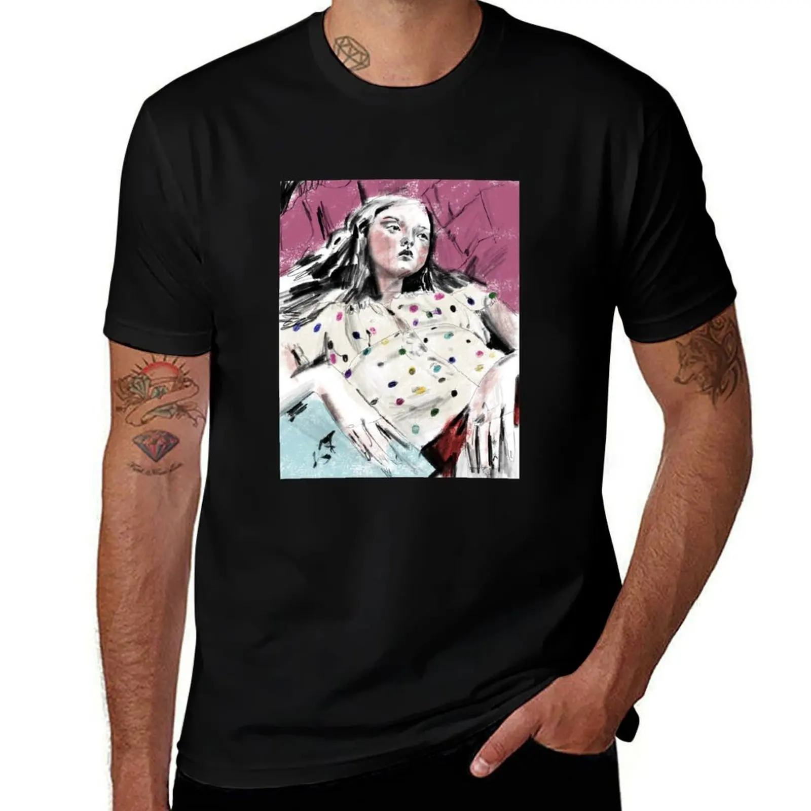 

Devon Aoki fashion illustration T-Shirt tees anime kawaii clothes anime figures men workout shirt