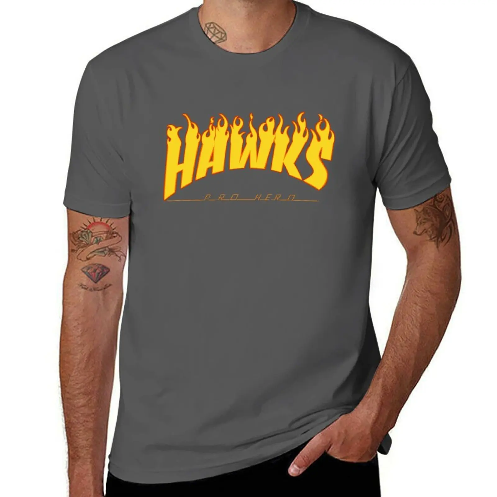 

Logo Hawks T-Shirt Modern Print Casual T-Shirt