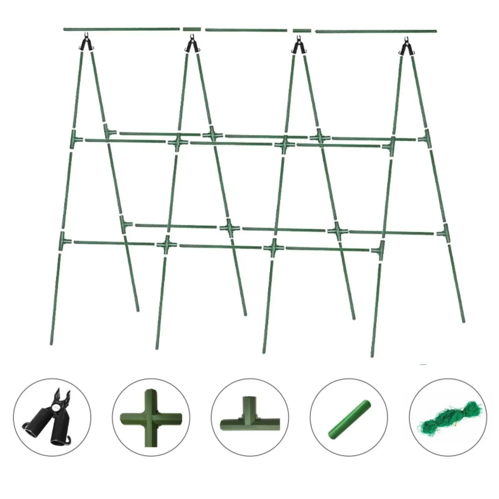 Plant Trellis with Net Sturdy Garden Garden Frame Modular for Growers