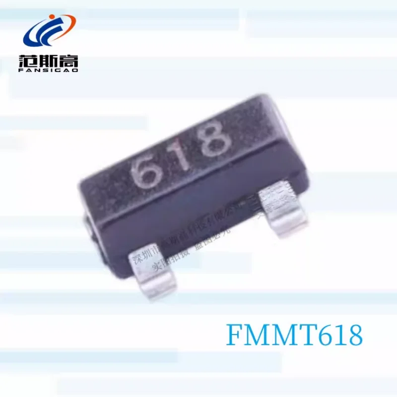 1PCS/LOT FMMT618 Silk Screen 618 PAtch SOT-23 TrAnsistor (BJT) 20V1.5A SHIKUES/shikues with A Single