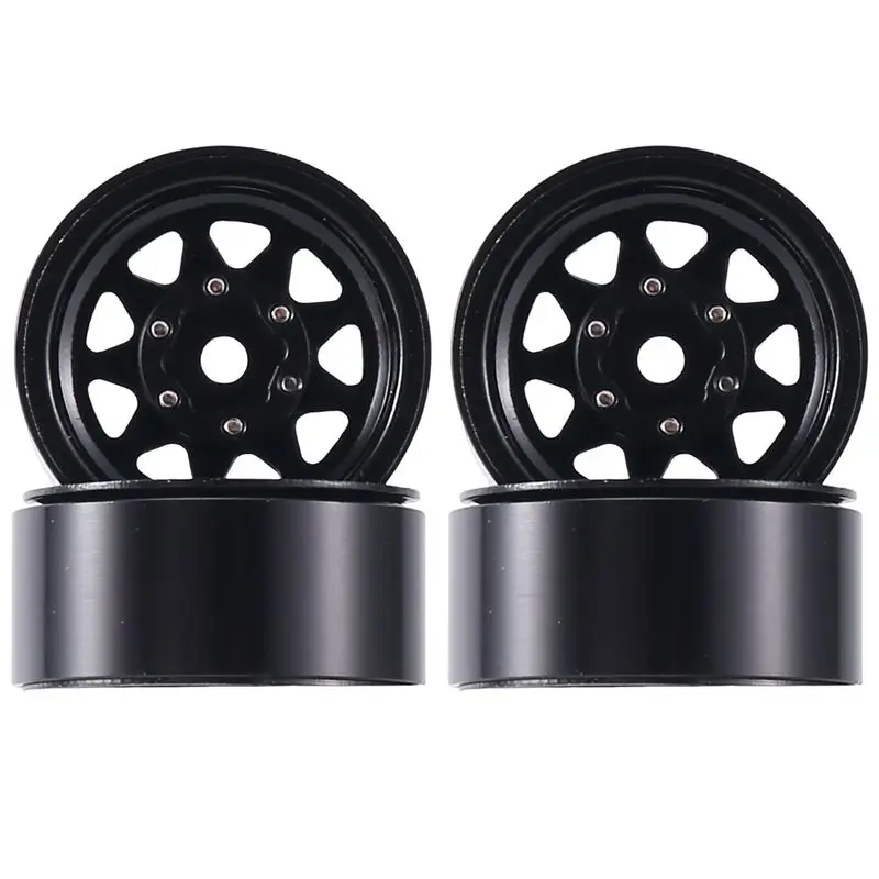 1 IN Beadlock Wheel Rim Deep Dish Negative Offset 3.78Mm Hub For 1/18 1/24 RC Crawler Car Axial SCX24 AX24 TRX4M FCX24