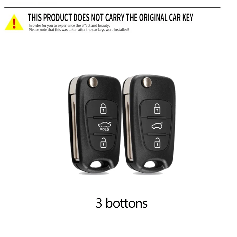 Silver Tpu Car Key Case Cover for Hyundai Avante I20 I30 IX35 I35 Remote Car Key Shell for Kia Ceed Picanto Rio Sportage Venga