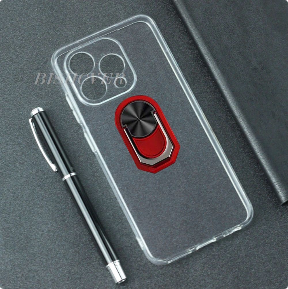 Magnet Phone Case For Cubot A40 6.88" 2025 CubotA40 A40 A 40 Shockproof Soft TPU Silicone Cover With Ring Holder