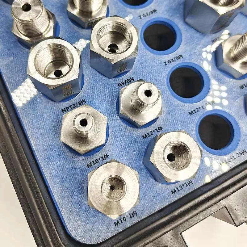 

OEM 25pcs Stainless Threaded Gauge Adapter Set Pressure Conversion Kit