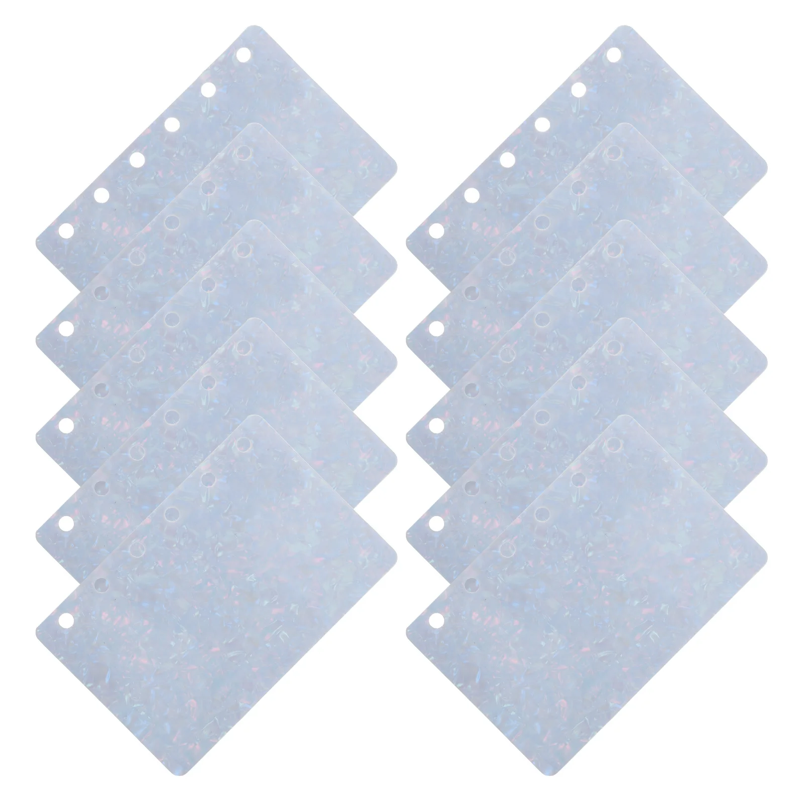 

Transparent Loose Leaf Binder Dividers PVC Sheets Multi-Purpose Notebook Page Inserts for Office School