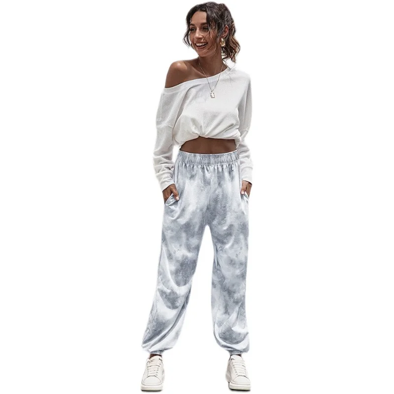Loose Casual Sweatpants Women's Home Pants Comfortable Loose Trousers Lantern Pants l Waist Long Pants Autumn Season