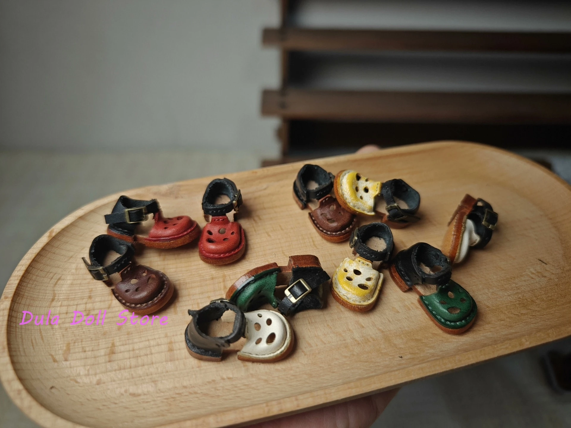 

2026 Dula Doll Shoes Cheese mixed color hole sandals for Blythe Landoudou Landazz ob24 ob22 josh Dolls