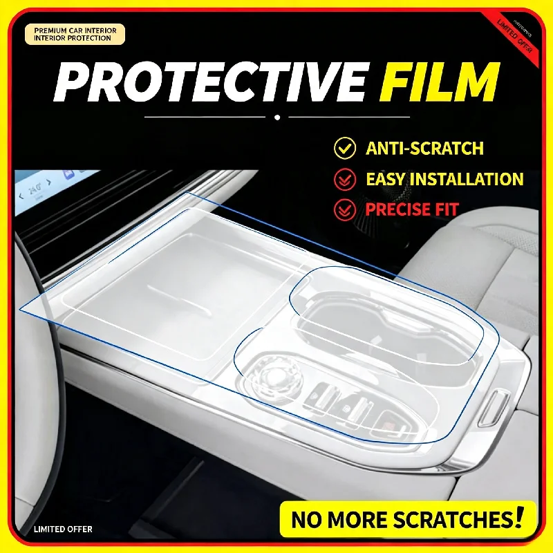 For 26 models of Zeekr 009 interior protection film center console gear shift screen modification accessories