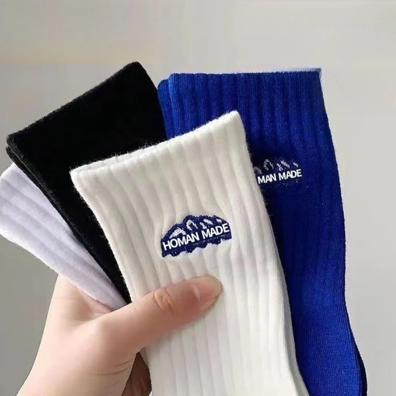 Viral Snow Mountain Socken – Ästhetische grob gestrickte Socken im japanischen Stil, Unisex-Paar-Crew-Socken für den Winter