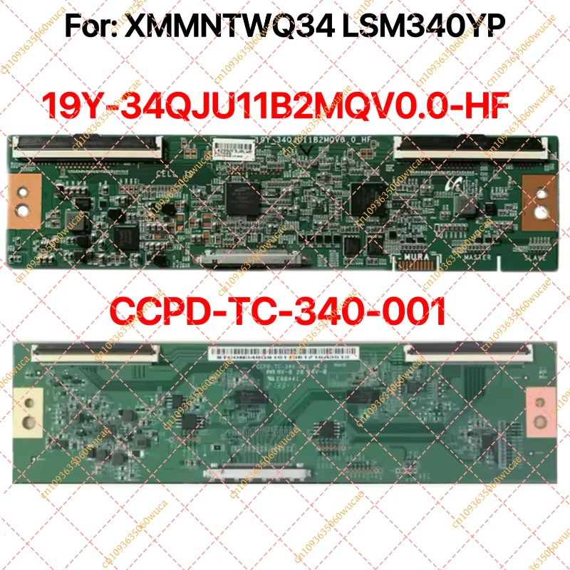 Original TCON Logic Board 19Y-34QJU11B2MQV0.0-HF CCPD-TC-340-001 V4.0 for XMMNTWQ34 34 Inch LSM340YP Display