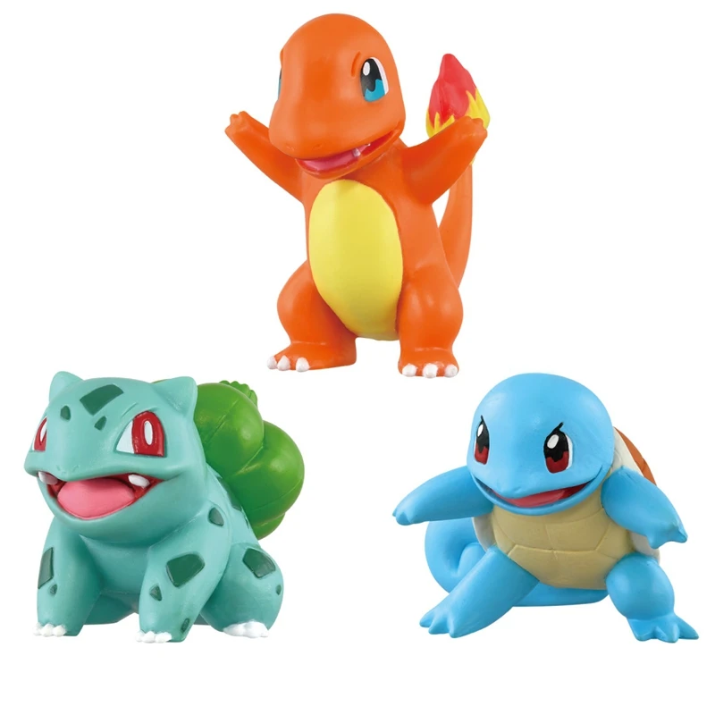 Genuine Takara Tomy 30th Anniversary Moncolle First Partner Starters Set de Viaje de 3 Piezas Caja Sorpresa Figura de Anime Adorno Regalo