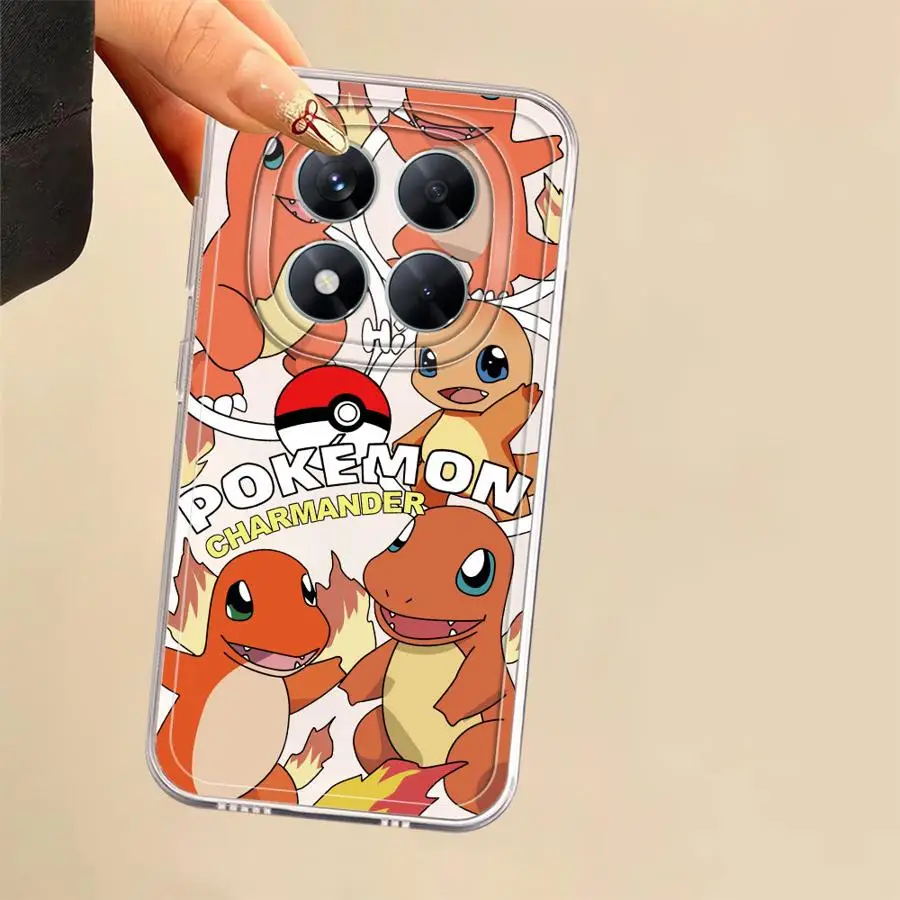 Pokemon Charmander Phone Case for Xiaomi Poco X4 GT X3 NFC X5 X4 M3 X3 Pro Clear Cover #2