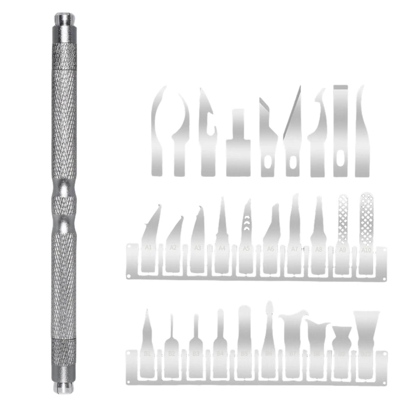 Spudger Pry Tool Set,10Pcs Opening Tool,Nonslip Metal Spudger Tool Prying & Open Tool for Cellphone Tablet Dropship