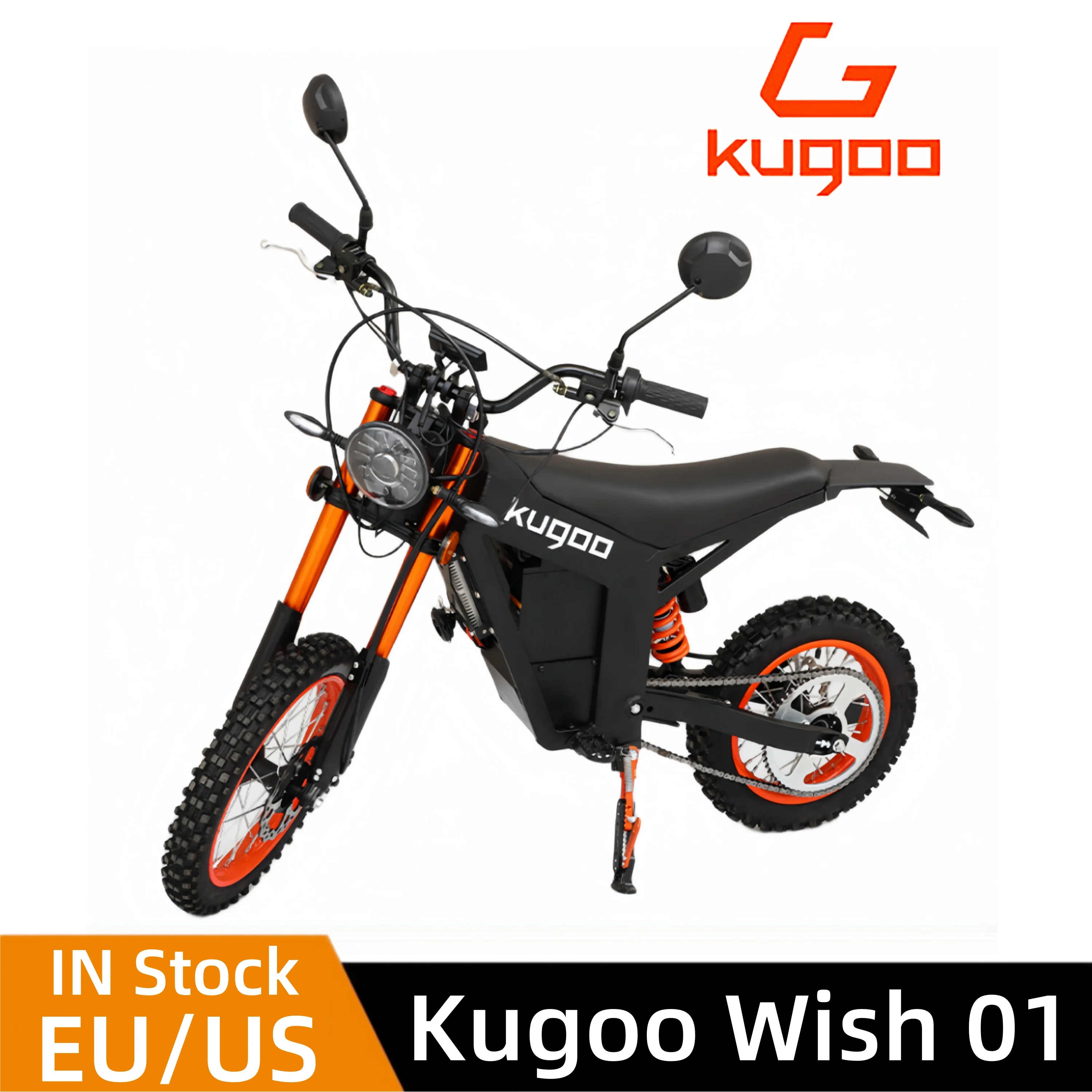 NEW Kugoo Wish 01 EV dirt bike pit bike 48V 21AH motorbike motocross sports bike 3000W  Maxspeed 59KM/h electric motorcycle ﻿