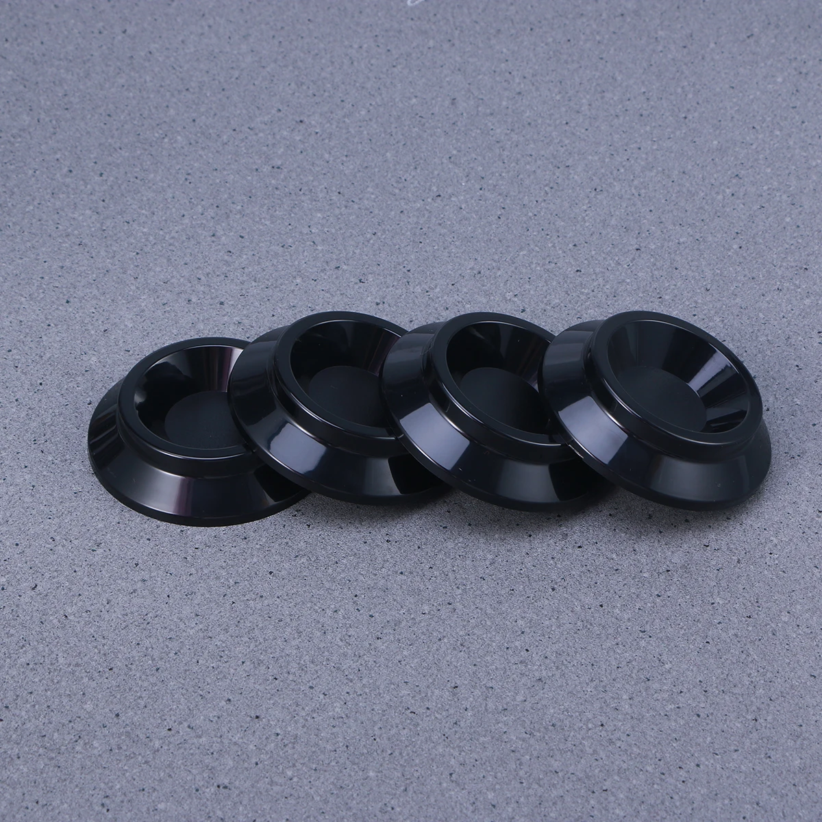 

4pc Piano Mats Upright Piano Caster Cups Non-Slip Anti-Noise Black Durable Elegant Floor Protection For Hardwood Rugs Carpets
