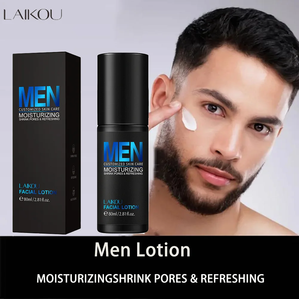 LAIKOU Face Lotion For Men Sensitive Skin Firming Cream Refreshing Moisturizin Men\'s Night Moisturizer Facial Skin Care Products