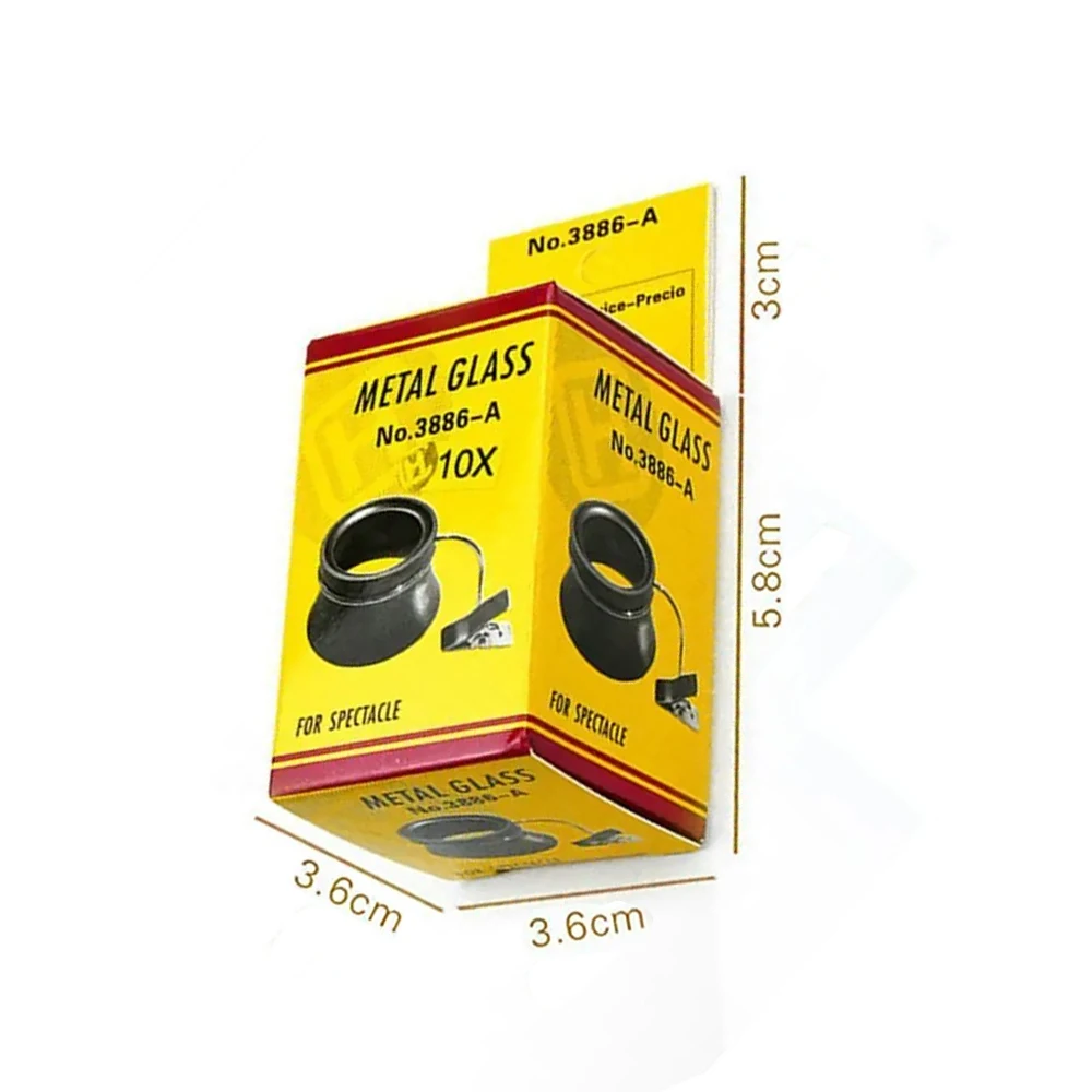 إصلاح صانعي الساعات KATWAY، أداة تشغيل المعالجة، عدسة مكبرة محمولة بمشبك 5X 10X 20X HH-AA68