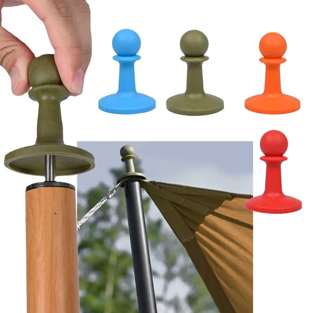 Anti-Thunder Protection Cover Lightning Proof Awning Rod Tent Poles Hat Camping Tent Tarp Grabbers Canopy Rainproof Poles Pillar