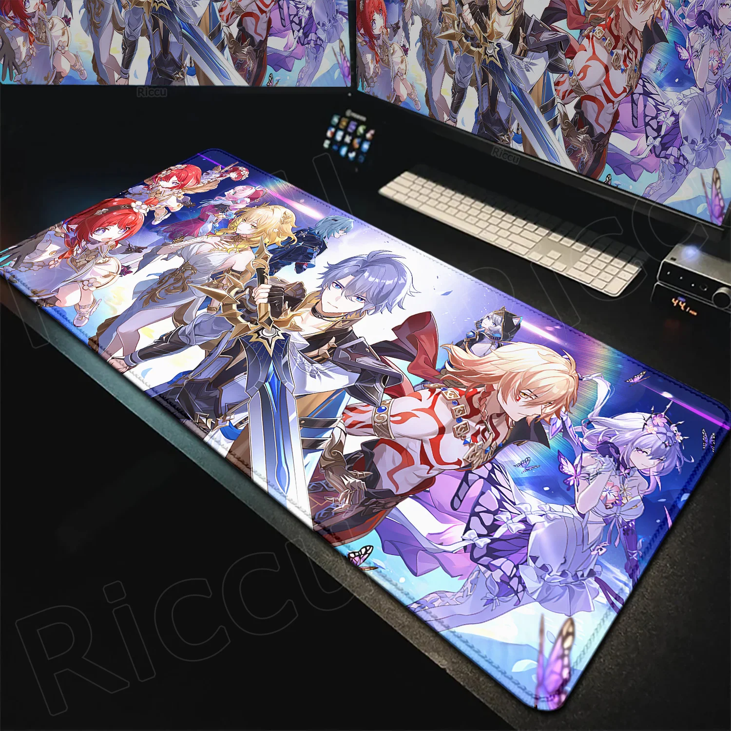 

Hot Game Honkai Star Rail Mouse Pad Non-slip Rubber Mousepad Gaming Office Desk Protective Pad Laptop Keyboard Gamers Mouse Mats