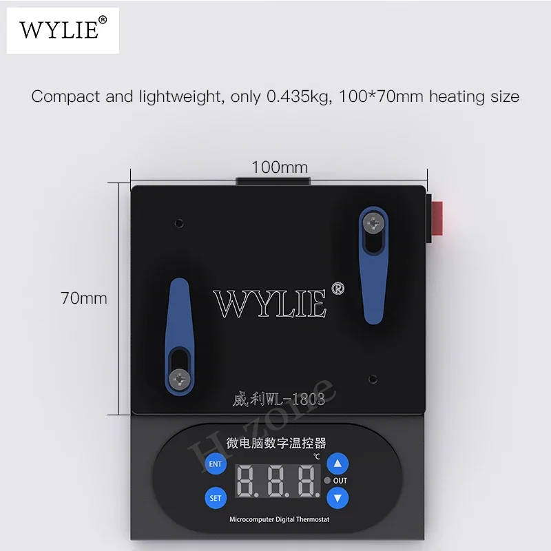 WYLIE WL-1803 Ultra Universal Preheating Platform used for motherboard layered bonding to remove glue dot matrix repair heaters view 4