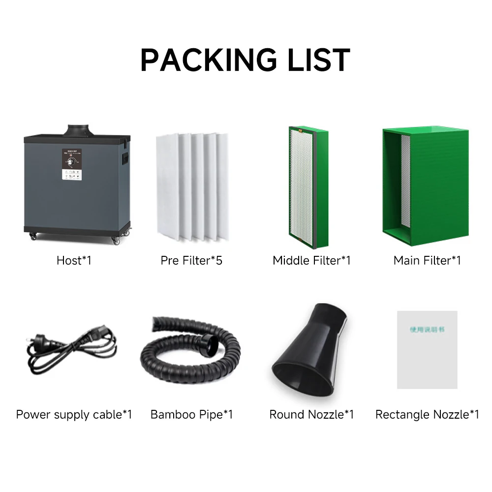 KNOKOO FES200K High Power Solder Smoke Extractor For Factory Use With Multi Layer Filters High Airflow And Flexible Arms