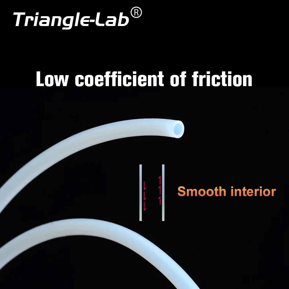 Trianglelab 3x4 مللي متر 2x3 مللي متر 2.5x4 مللي متر 2x4 مللي متر الأبيض PTFE أنبوب تفلونتو لمختبر بامبو BMUC أرنب MMU 1.75 مللي متر خيوط هوتيند الطارد #3