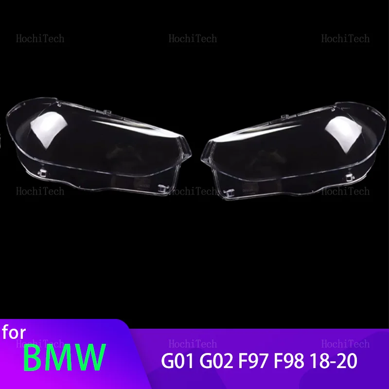 Head Lights Cover For BMW X3 X4 X3M X4M G01 G02 F97 F98 pre-facelift 18-20 Transparent Front Headlights Lens Shell Lampcover