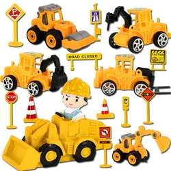 Excavator Car Birthday Cake Toppers Construction Crane Vehicle Cupcake Topper For Kids 1st Birthday Party Cake Decor Baby Shower