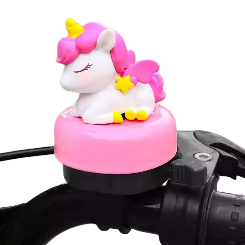 Cute Cartoon Unicorn Bicycle Bell Universal Loud Clear Horn for Kids Balance Bike Bicycle Skateboard Scooter Accessories Gift - view 4