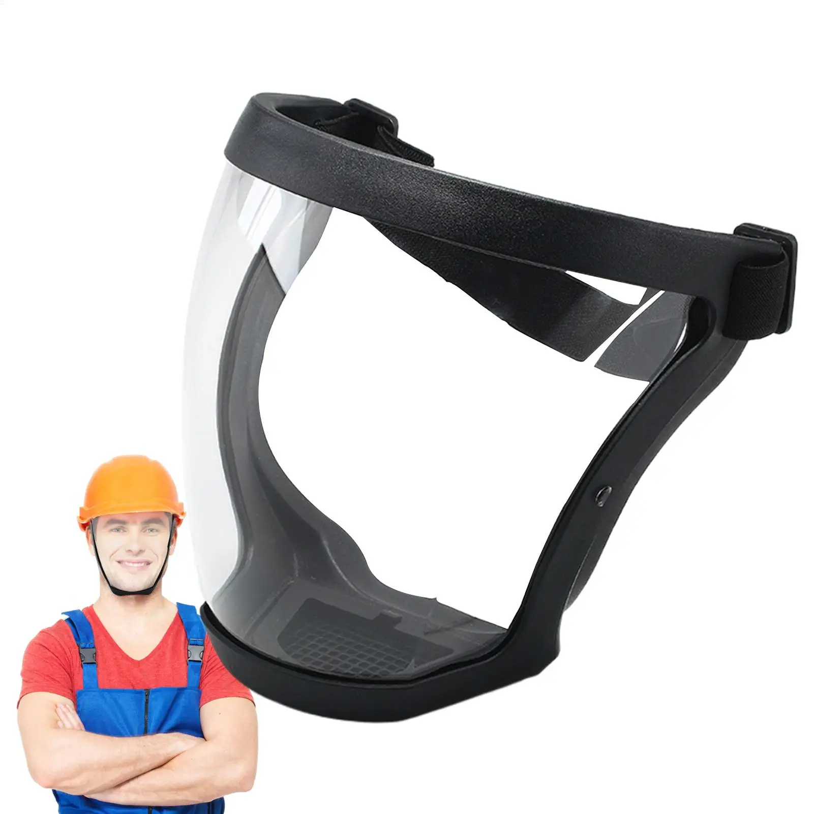 

Anti-fog Full Face Protection Mask With Filter Anti Splash Anti Droplet Mask Head Wear Glasses Space Spherical Goggles