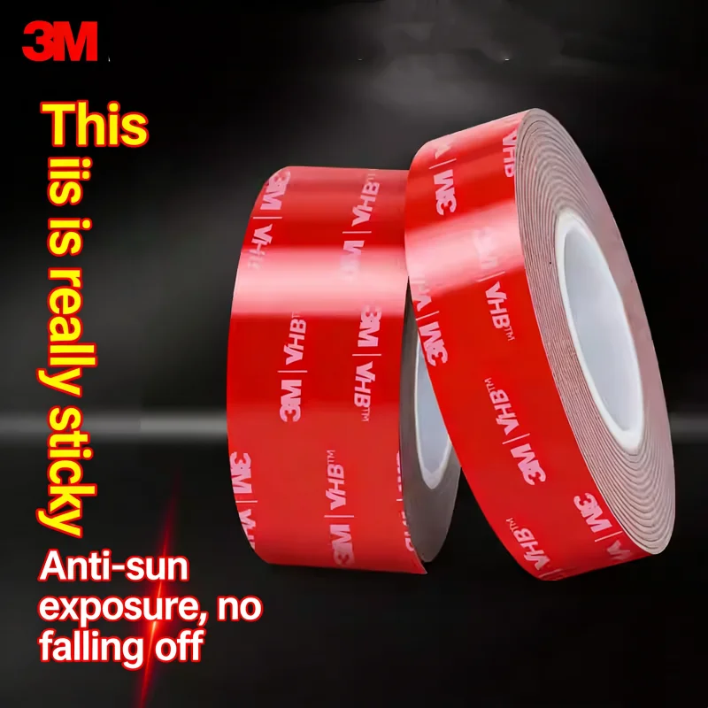 3M Strong Double-Sided Adhesive Tape VHB Industry for Automobile High Viscosity Tape Non-Trace Wall Fixed Tape High Temperature