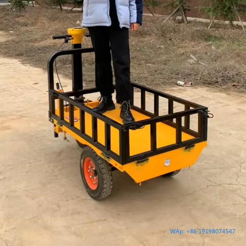 

CE Certified Heavy Electric Flatbed Platform Hand Truck Ride On Industrial Transport Cart