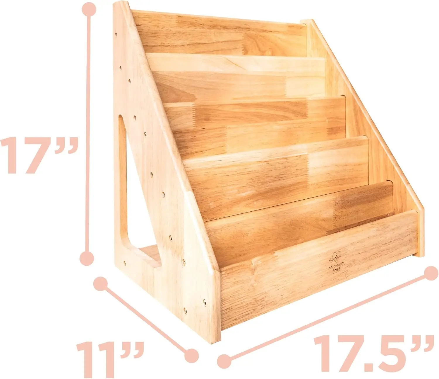 Forward-Facing Toddler Bookshelf - Montessori Book Display Rack for Kids, Encourages Early Reading & Independence